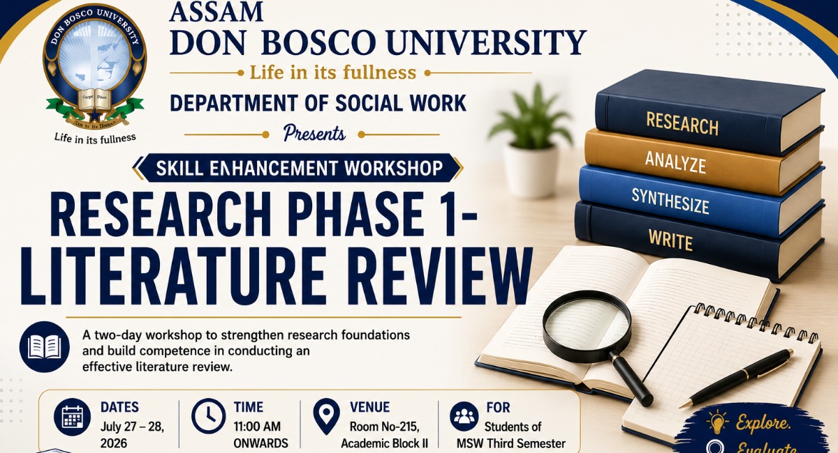 Skill Enhancement Workshop: Research Phase 1- Literature Review