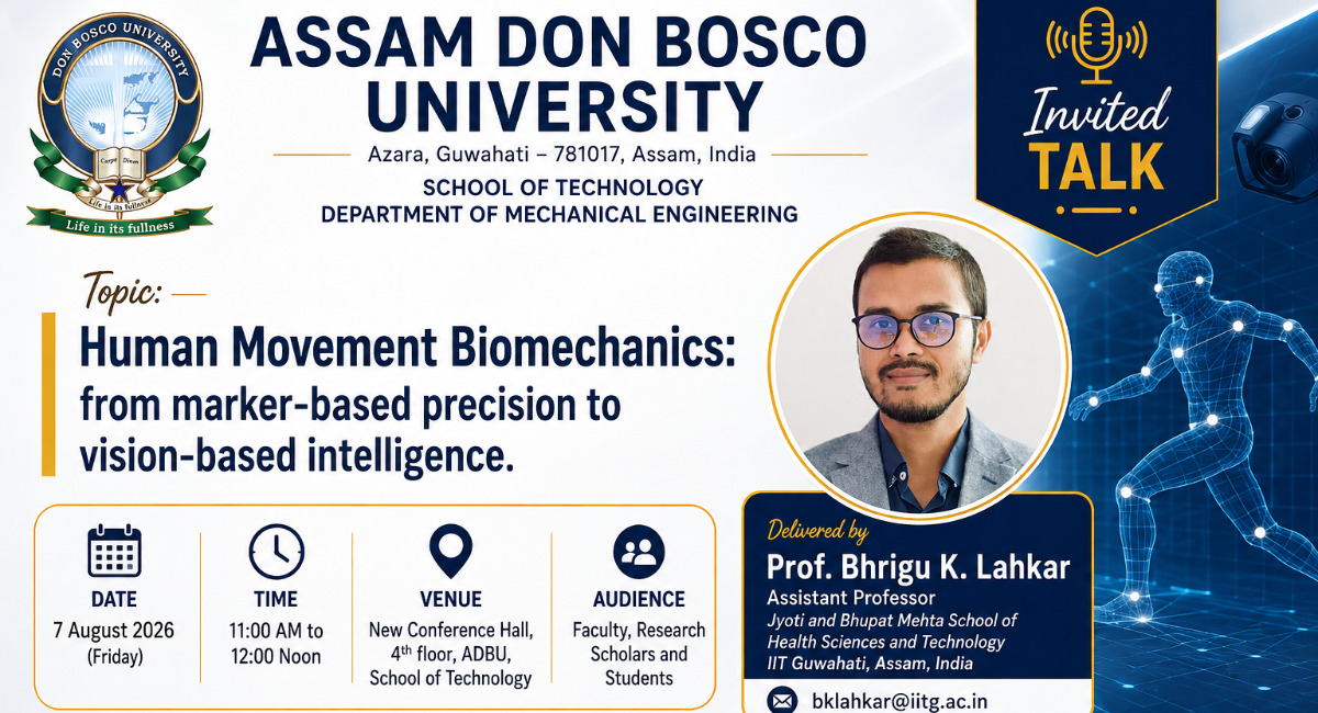 Invited Talk on Human Movement Biomechanics: from marker-based precision to vision-based intelligence.