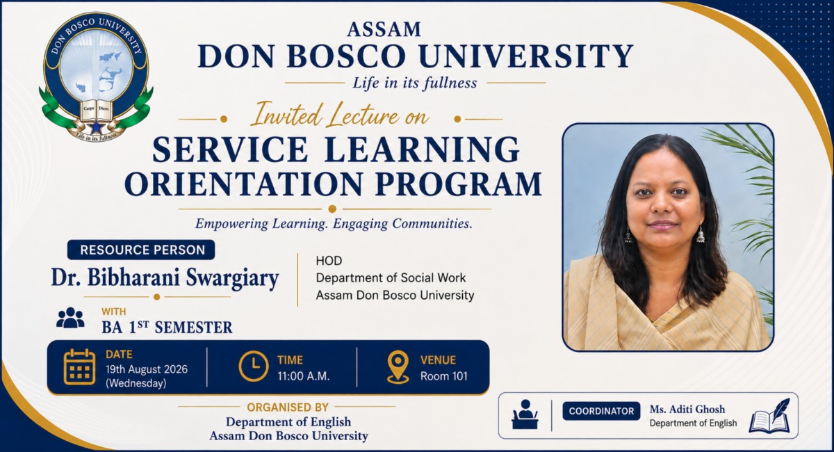 Invited Lecture on Service Learning Orientation