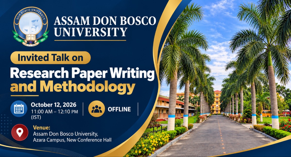 Invited Talk on Research Paper writing and Methodology