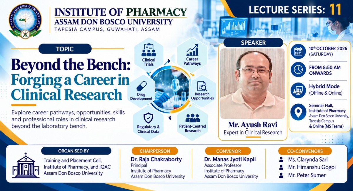 Lecture Series 11: "Beyond the Bench: Forging a Career in Clinical Research"